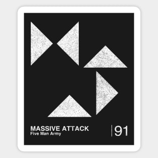 Five Man Army  / Minimalist Graphic Artwork Design Magnet